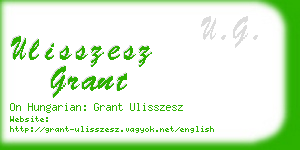 ulisszesz grant business card